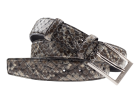 Mascolori Croco de Luxe taupe multi riem