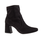 Paul Green 8040-004 suède/soft stretch black enkellaars