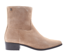 Tommy Hilfiger Suède Ankle boot W Zip Safari enkellaars