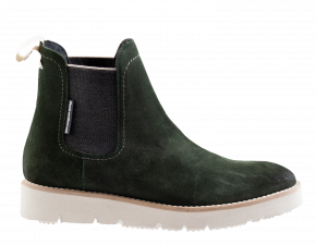 Floris van Bommel 85692/03 green suède chelseaboot.