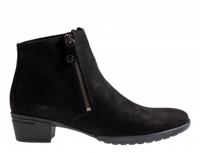 Hartjes 172.0173 zwart nubuck enkellaars