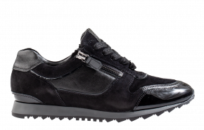 Hassia 4-30-1917 zwart suède sneaker