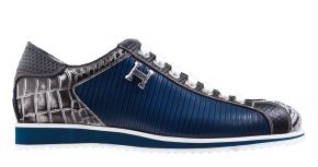 Harris 2817 rete 2 cocco Fume blauw veterschoen.