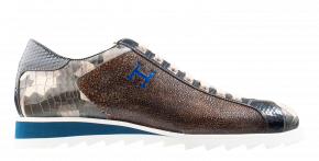 Harris 2817 camouflage blauw veterschoen.