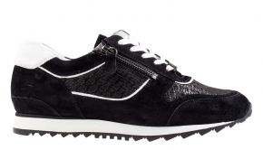 Hassia 3-30-1918 H zwart suède sneaker