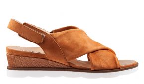 Hassia 1-30-3032 H cognac suède sandaal.