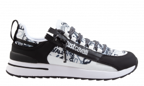 Just Cavalli 74QB3SD1 black print Sneaker