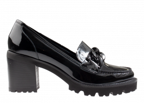 Luca Grossi H410M zwart lakleder pump