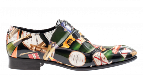 Mascolori Cheers groen multi veterschoen
