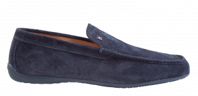 Moreschi Marbella blauw suède mocassin