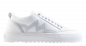 Mason Garments Tia 4B Heartbeat Tonal White Sneaker