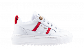 Mason Garments Kids Tia 17B wit rood sneaker