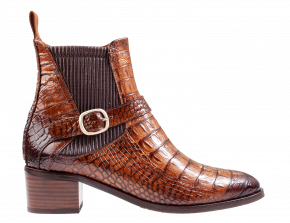 Pertini 212W31198D1 cognac croco enkellaars