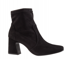Paul Green 8040-004 suède/soft stretch black enkellaars