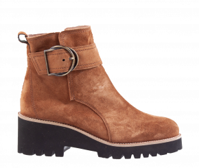 Paul Green 9763-144 cognac suède enkellaars