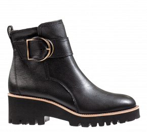 Paul Green 9763-092 zwart leer enkellaars