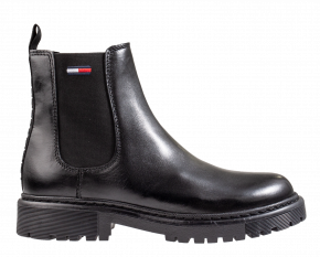 Tommy Hilfiger Branded Tape zwart Chelseaboot