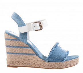 Tommy Hilfiger Denim Wedge jeans Sandaal