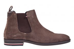 Tommy Hilfiger Signature Hilfiger suède taupe chelsea