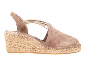 Toni Pons Tremp taupe suède espadrille