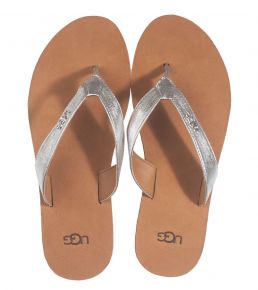 UGG Tawney Logo zilver slipper
