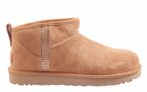 UGG Classic Ultra Mini Bling korte laars chestnut