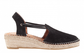 Viguera 1825 zwart Espadrille