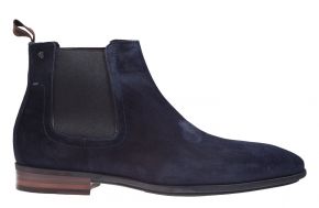 Van Bommel SBM-60003-41-01 G1/2 blauw suède Chelseaboot.