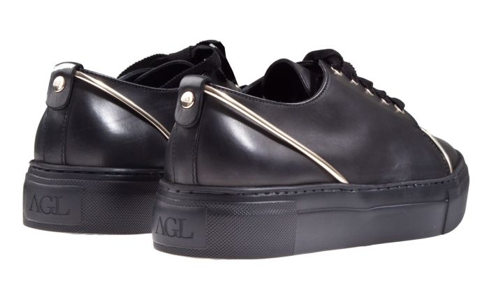 Attilio Giusti Leombruni D 925139 zwart leer sneaker