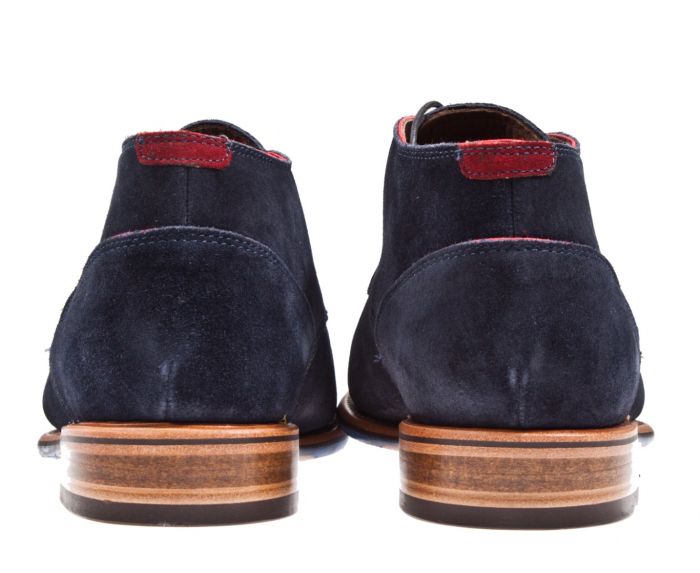 Floris van online bommel suede blauw