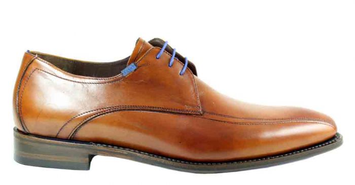 Floris van Bommel 14470/00 H cognac veterschoen