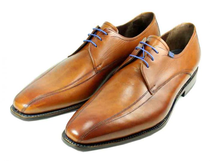 Floris van Bommel 14470/00 H cognac veterschoen