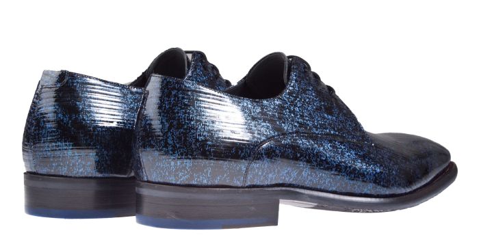 Floris van Bommel 18082 veterschoen blauw - Aalders Schoenmode