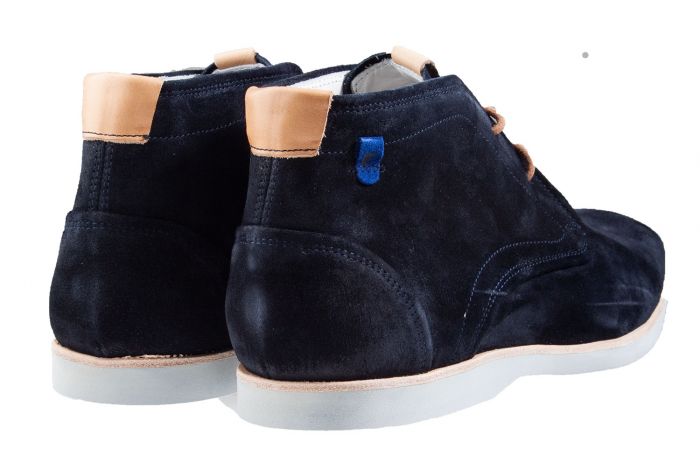 Floris van Bommel 20280/01 H blue suède veterboot.