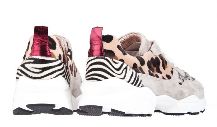 Maripé 28058 bruin panterprint sneaker