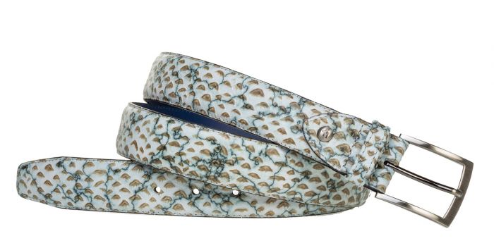 Watt complexiteit toren Floris van Bommel 75203/95 sand print riem