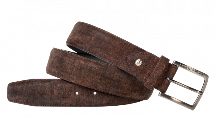 Floris van Bommel 75204/38 Cognac suède riem