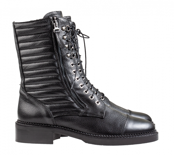 Pertini 212W31259D1 zwart leer veterboot