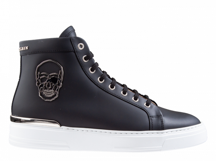 slim Crack pot verdwijnen Philipp Plein MSC 3134 zwart Hi-Top Sneakers Skull