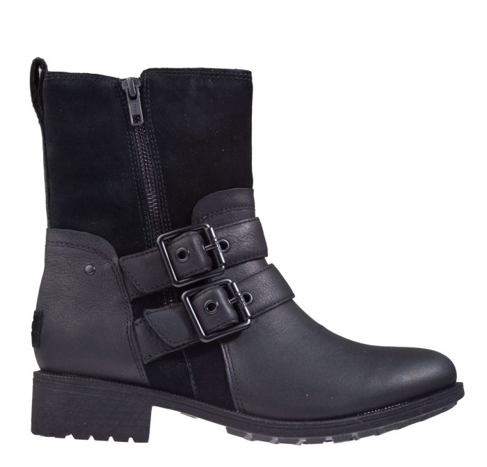 Classic Ultramini lage boot in zwart leer van UGG