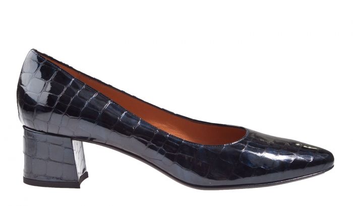 Voltan 47143 blauw croco lak pump
